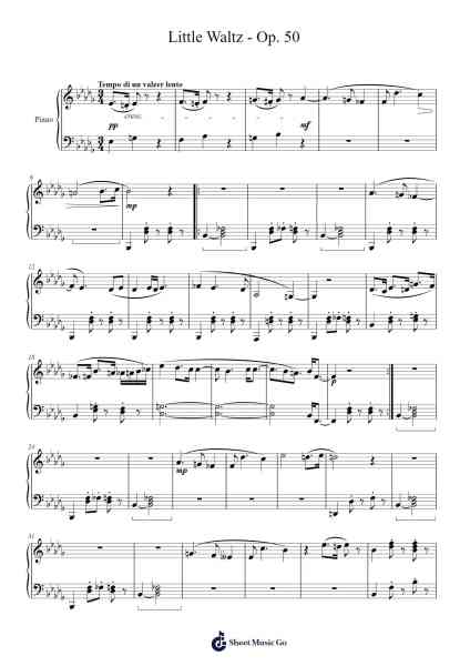 Little Waltz - Op. 50 Sheet Music by Pehall-Arr.Pricehe
