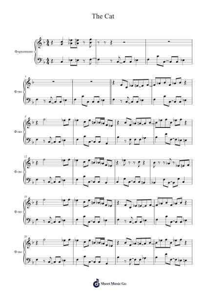 The Cat Sheet Music by Lalo Schifrin-Arr.Arkuk Househous