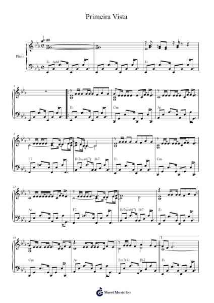 Primeira Vista Sheet Music by Chico César-Arr.Pullamb