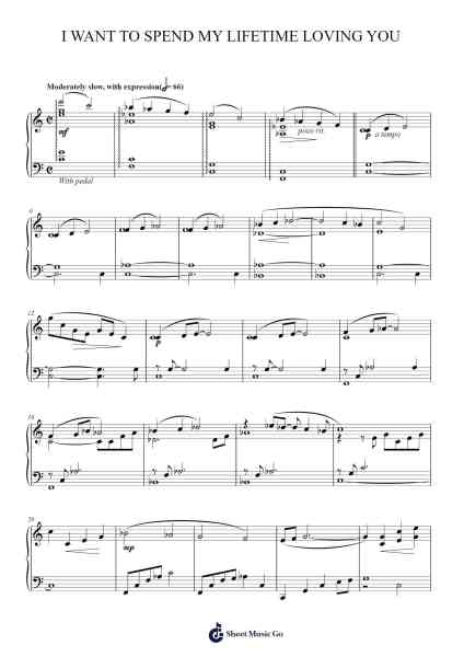 I Want To Spend My Lifetime Loving You Sheet Music by Marc Anthony-Arr.Thoclare