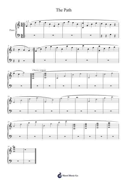 The Path Sheet Music by H.I.M.-Arr.Polriah