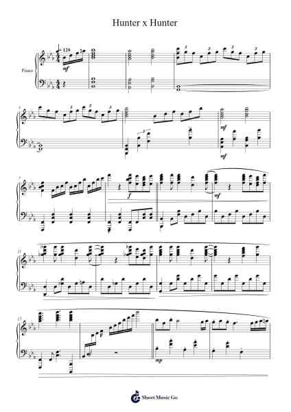 Hunter x Hunter Sheet Music by undefined-Arr.Bystrong
