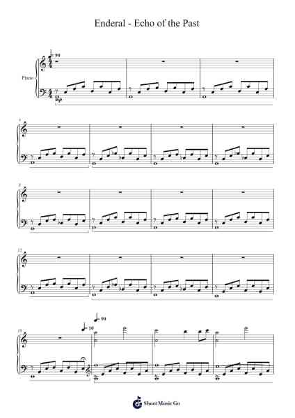 Enderal - Echo of the Past Sheet Music by Marvin Kopp-Arr.Brongus Chadkiel
