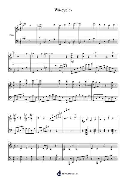 Wa-cycle- Sheet Music by Marvin-Arr.Cliffcam Whbill