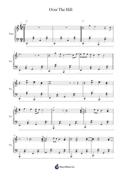 Over The Hill Sheet Music by Michael AKE-Arr.Fagee