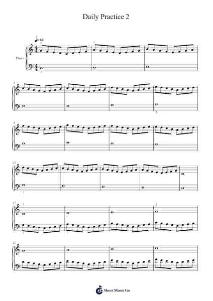 Daily Practice 2 Sheet Music by Douglas Dejeus-Arr.Wentio Termaltz