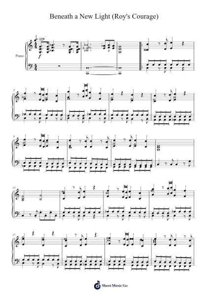 Beneath a New Light (Roy's Courage) (FE6) Musica per pianoforte di Yuka Tsujiyoko - Arr.Gunsea Holmesbob