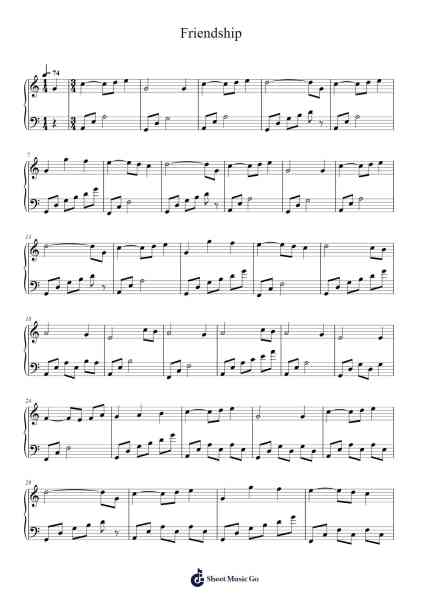 Friendship Sheet Music by undefined-Arr.Dobing