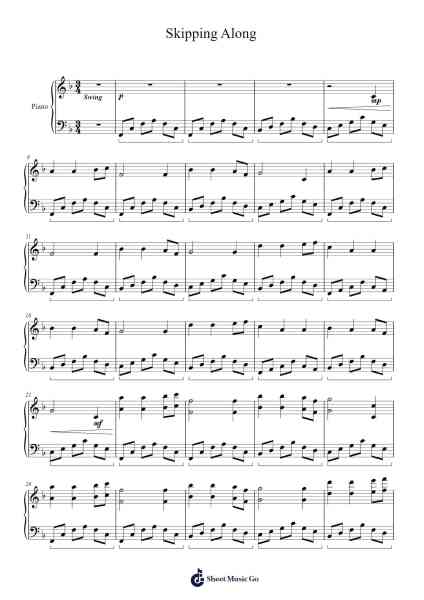 Skipping Along Sheet Music by Ronald Karle-Arr.Woolgreen