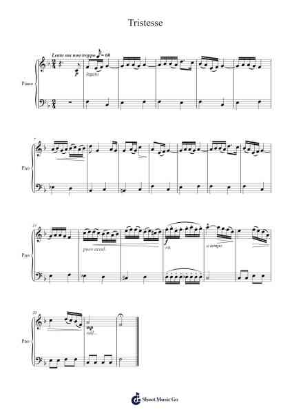 Étude Op. 10, No. 3 in E Major, "Tristesse" Sheet Music by Frédéric François Chopin-Arr.Noahsweet