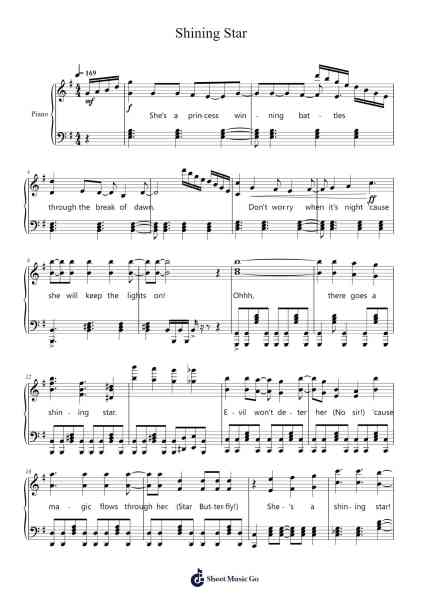 Shining Star Sheet Music by Brian H. Kim-Arr.Boycegold