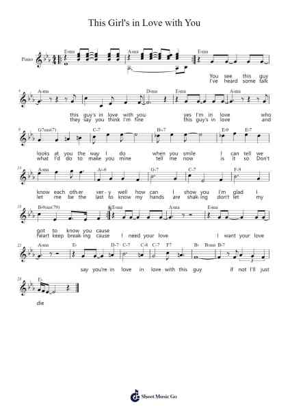 This Girl's in Love with You Sheet Music by Burt Bacharach-Arr.Trollstal