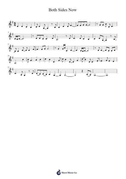 Both Sides Now Sheet Music by undefined-Arr.Dawnbian Sherqe
