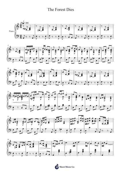 The Forest Dies Sheet Music by Needlr-Arr.Krisrol Petthew