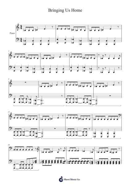 Bringing Us Home Sheet Music by Marc Lange-Arr.Cookwebb