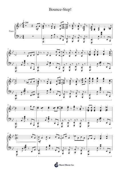 Bounce-Step! Sheet Music by Wergiles Harwer-Arr.Horncie Shapole