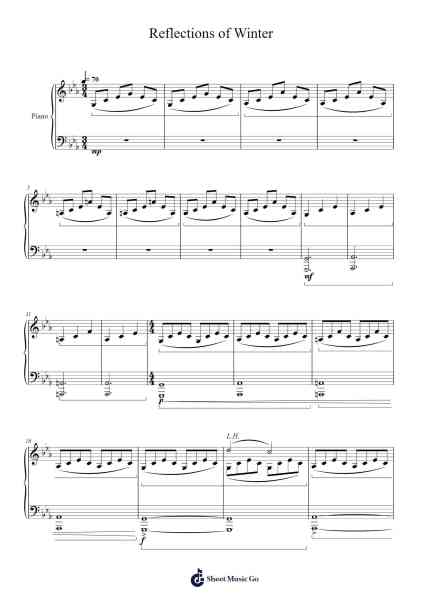 Reflections of Winter 樂譜由 Chance L. Falk - 編曲 Stilkim