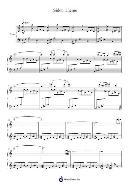 Breath of the Wild - Sidon Theme Piano Arrangement Sheet Music by undefined-Arr.Blybohm