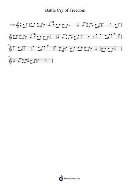Battle Cry of Freedom Sheet Music by undefined-Arr.Trebes