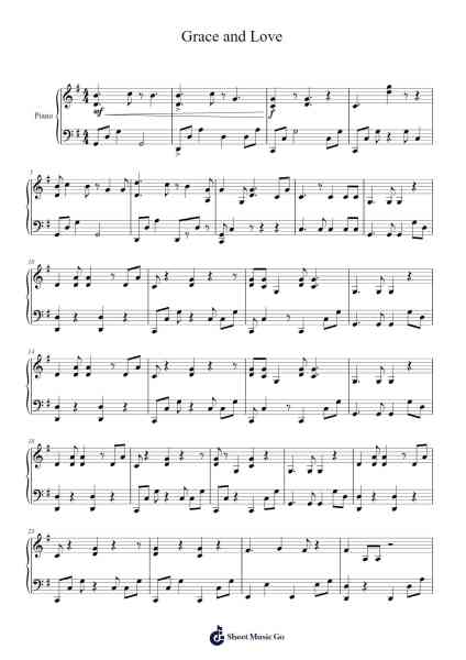 Grace and Love Sheet Music by Kutless-Arr.Dukim