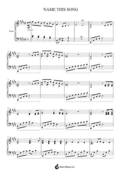 NAME THIS SONG Sheet Music by undefined-Arr.Glacarr