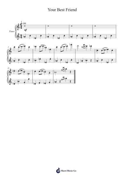 Your Best Friend (UNDERTALE) Sheet Music by TOBY FOX-Arr.Xavis Rodgo