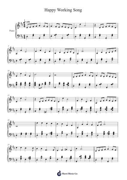 Happy Working Song Sheet Music by Stephen Schwartz-Arr.Cumwyatt