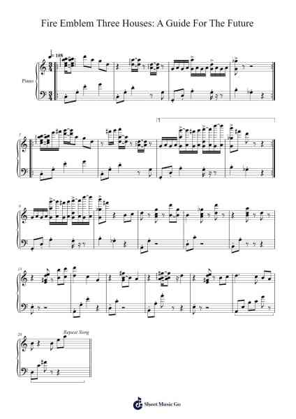 Fire Emblem Three Houses: A Guide For The Future Sheet Music by Kazumi Totaka-Arr.Lawwald