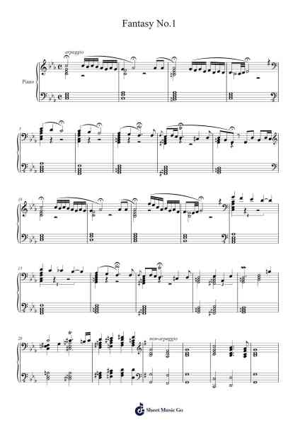 Fantasy No.1 Sheet Music by Tofrances-Arr.Kayien Goldine