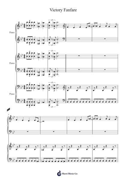Victory Fanfare Sheet Music by Nobuo Uematsu-Arr.Hoonell Norusk