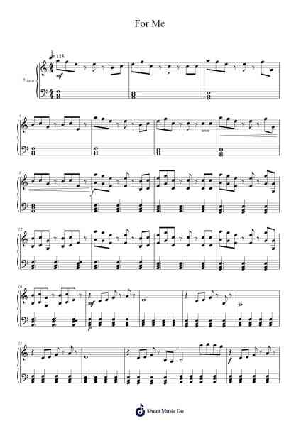For Me Sheet Music by Throttle-Arr.Chauburne Fowblair
