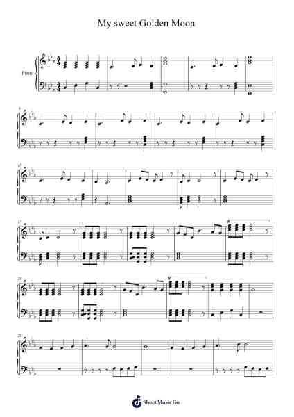 My sweet Golden Moon Sheet Music by Ilayaraja-Arr.Duttdes Dawnpril
