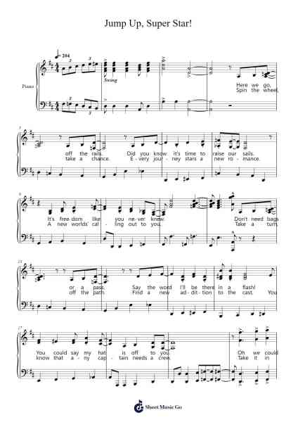 Jump Up, Super Star! Sheet Music by Pauline and the New Donk Players-Arr.Lesdes Sadel
