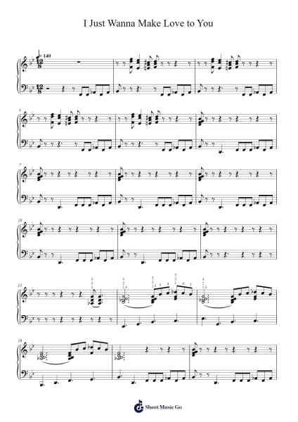 I Just Wanna Make Love to You Sheet Music by Etta James-Arr.Brurel