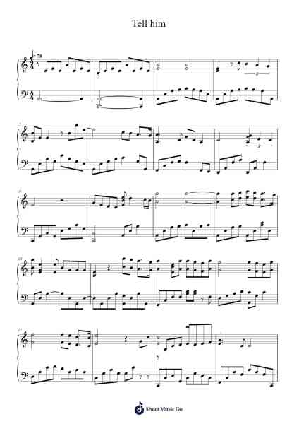 Tell him Sheet Music by Carl Doy-Arr.Carlwilde Yonngcam