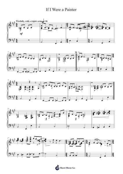 If I Were a Painter Sheet Music by Norah Jones-Arr.Consclife Gosden