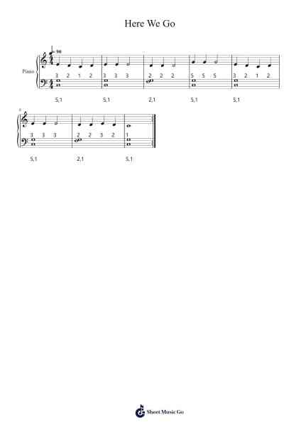 Here We Go Sheet Music by germanmoreno-Arr.Bartrhys Shelcie