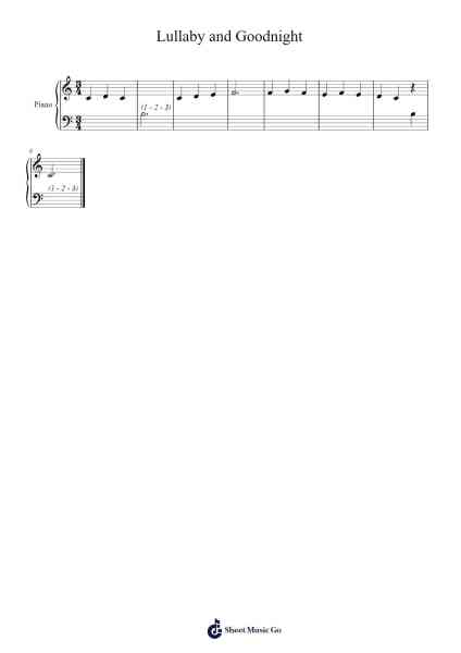 Lullaby and Goodnight Sheet Music by Misc Traditional-Arr.Hedbraith
