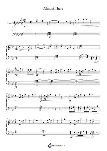 Almost There Sheet Music by Youngcroft-Arr.Virlouis