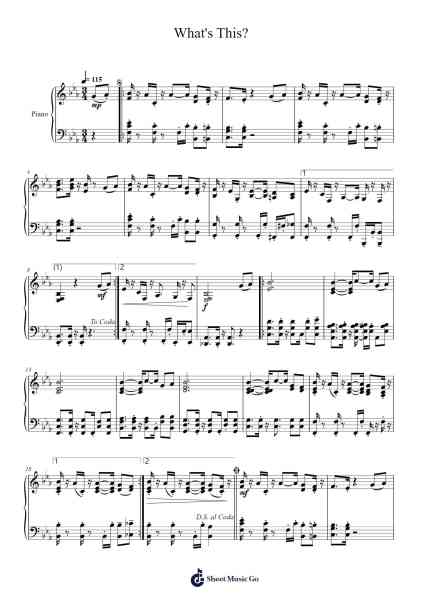 What's This? Sheet Music by Keyfrey Cumstal-Arr.Quinnbar Oglie