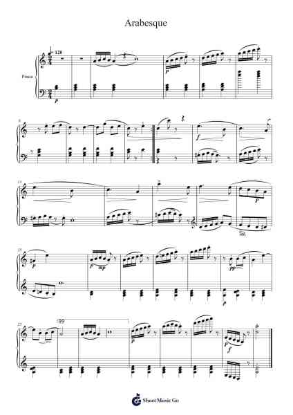 Arabesque No. 1 in E Major, L. 66
