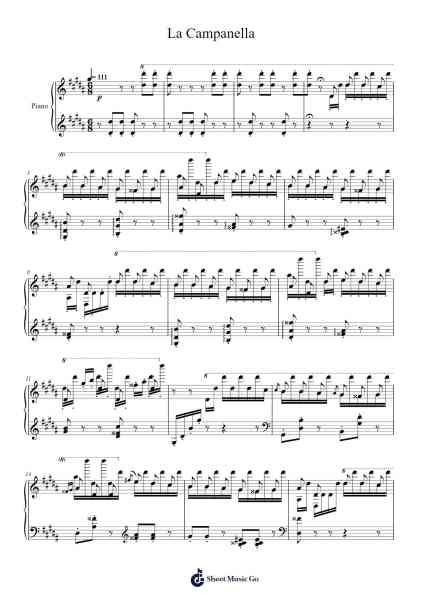 Étude in G-sharp Minor, S. 141/3, "La Campanella"