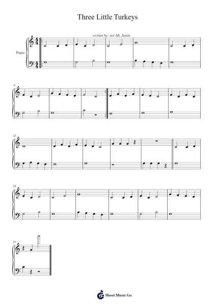 Three Little Turkeys Sheet Music by Brian Smith-Arr.Thadean Chilridge