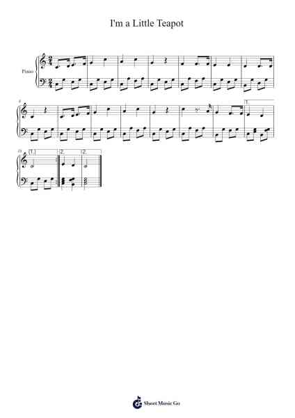 I'm a Little Teapot Sheet Music by unknow-Arr.Leighborn