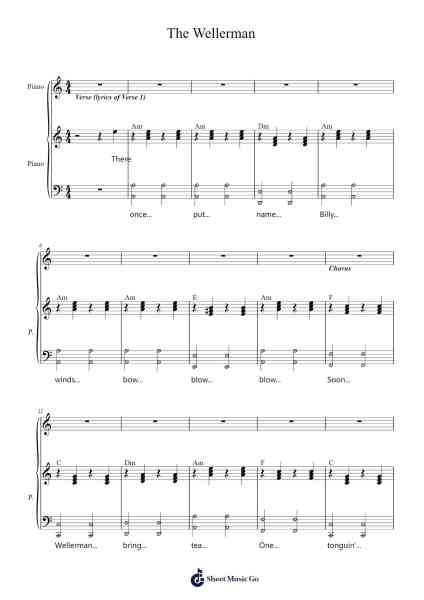 The Wellerman Sheet Music by Mr. T.-Arr.Pulborg Ridean