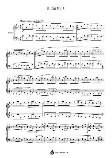 Études d'exécution transcendante, S. 139: No. 3 in F Major, "Paysage"