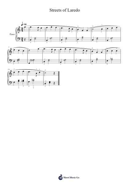 Streets of Laredo Sheet Music by Marty Robbins-Arr.Deirmand