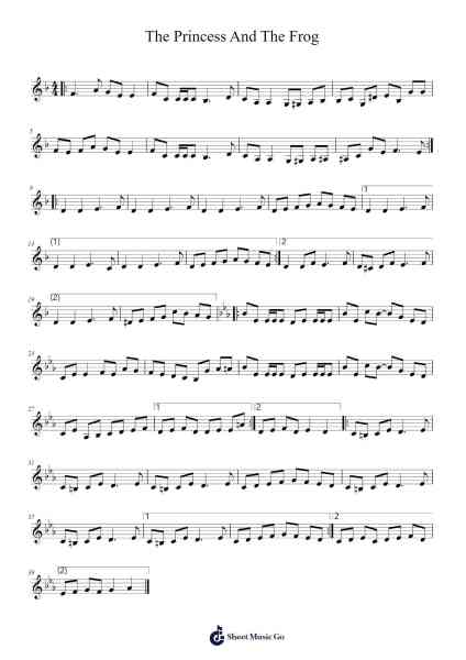 The Princess And The Frog Sheet Music by undefined-Arr.Yonnggiles