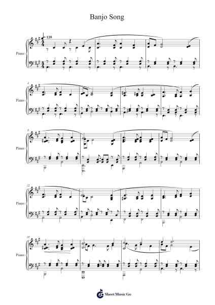 Banjo Song Sheet Music by Sidney Homer-Arr.Cranewright Troycrofts