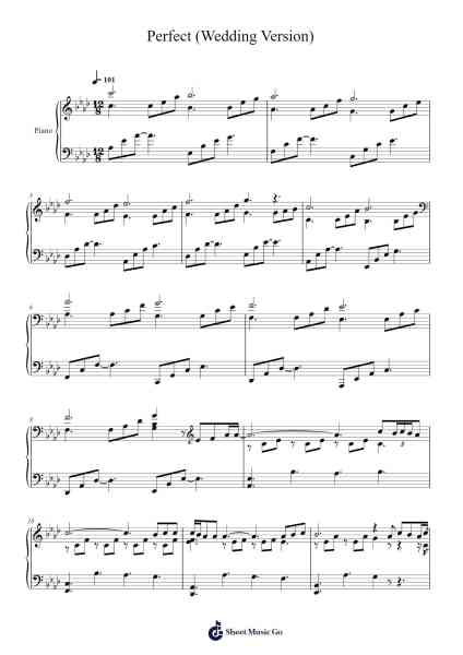 Perfect (Wedding Version) Sheet Music by Ed Sheeran-Arr.Attmen Keycie